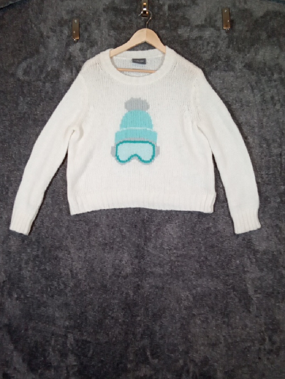 Wooden Ships Apress Ski Cozy Cabin Core Fuzzy Knit Sweater Outdoors Womens Xs - Picture 3 of 8